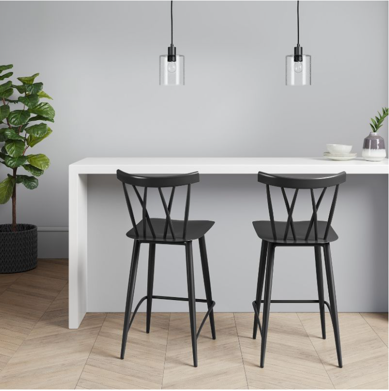 project 62 becket metal x back counter stool