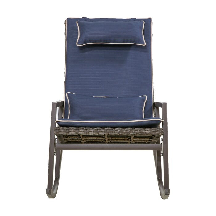 tremberth outdoor rocking chair with cushion longshore tides cushion