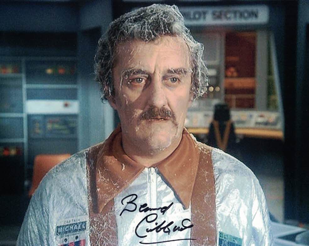 Bernard Cribbins Photo Signed In Person F421 Captain Michael in Space 1999 