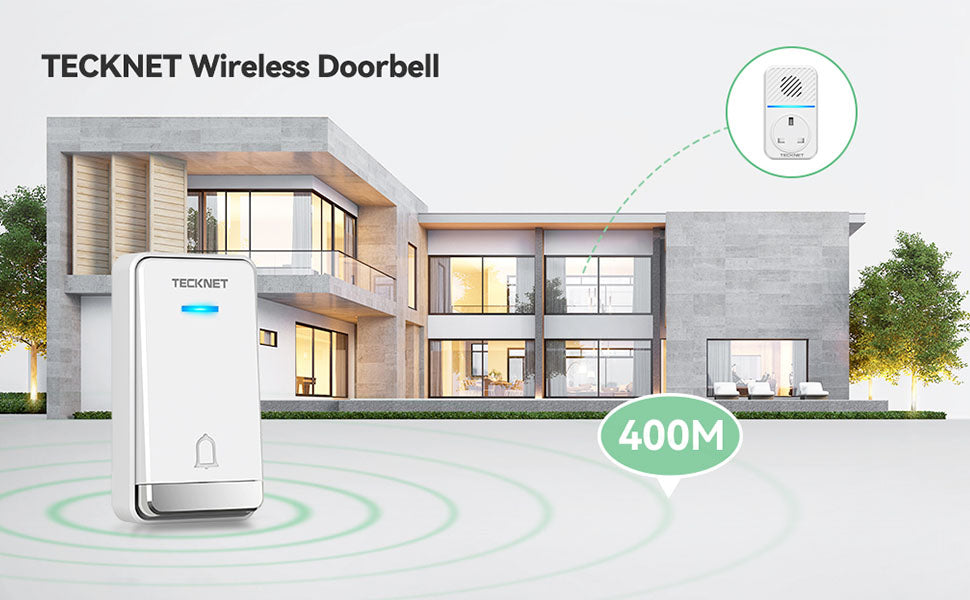 400 m / 1,312 ft comprehensive wireless range