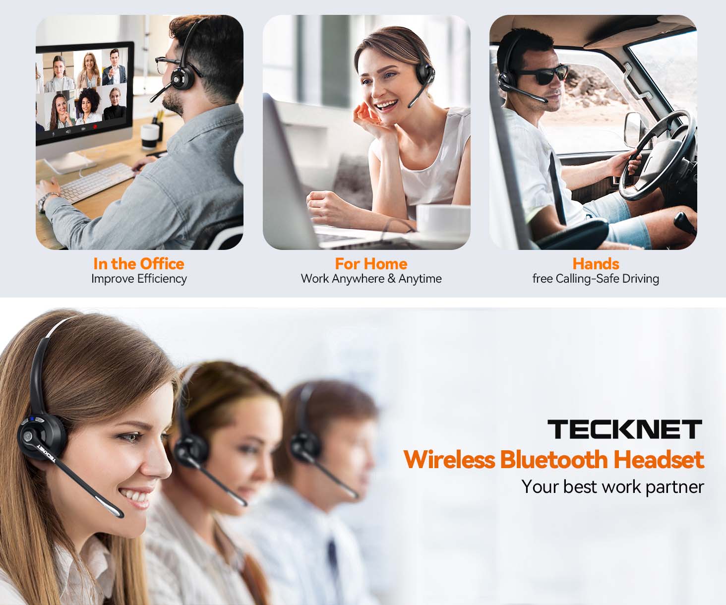 TECKNET Bluetooth Headset