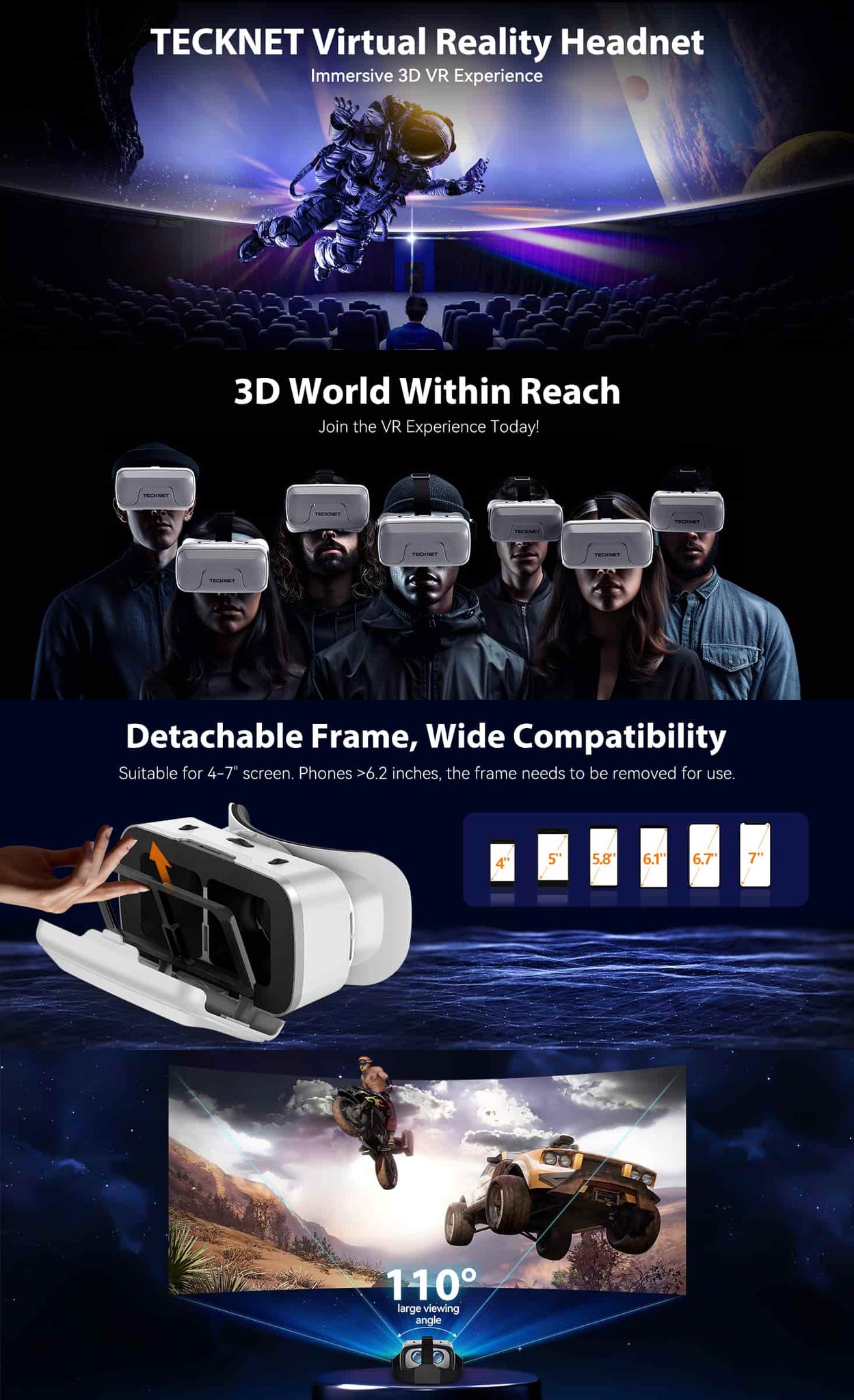 TECKNET VR Headset