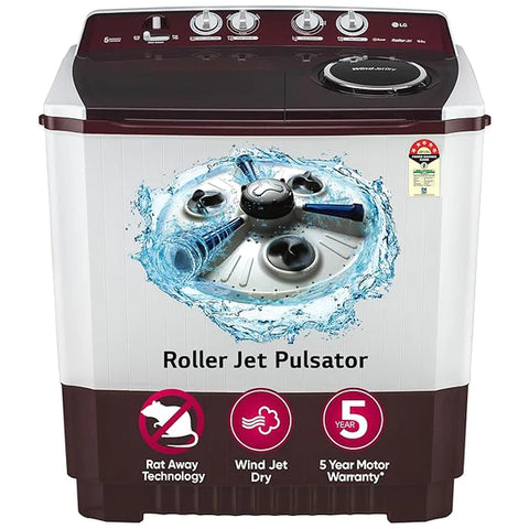 LG 10.5 kg 5 Star Wind jet dry Semi-Automatic Top Load Washing Machine