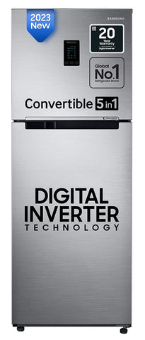 Samsung RT37C4521S8/HL 322 L 1 Star Convertible 5In1, Digital Inverter Frost Free Double Door Refrigerator