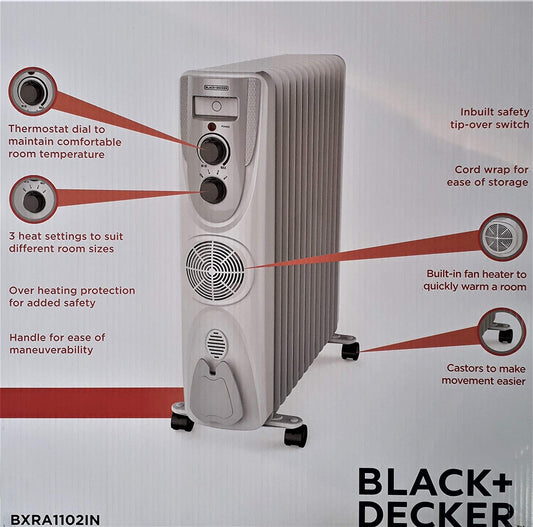 Black & Decker 2000W PTC Fan Heater - Black - Heaters & Air Purifiers -  Electronics