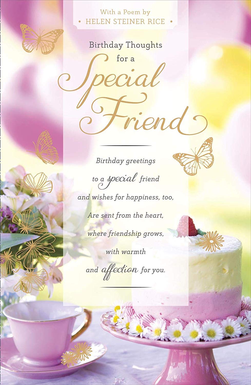 Birthday Thoughts for A Special Friend Birthday Card Helen Steiner ...