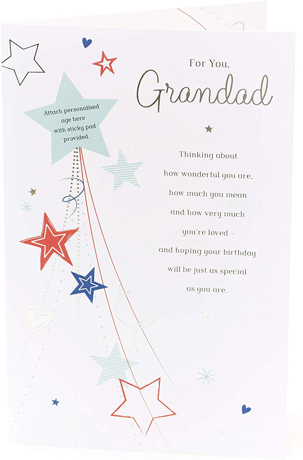Download Grandad Birthday Card With Personalised Age Choose From 40th 50th 60 Basket Of Cards