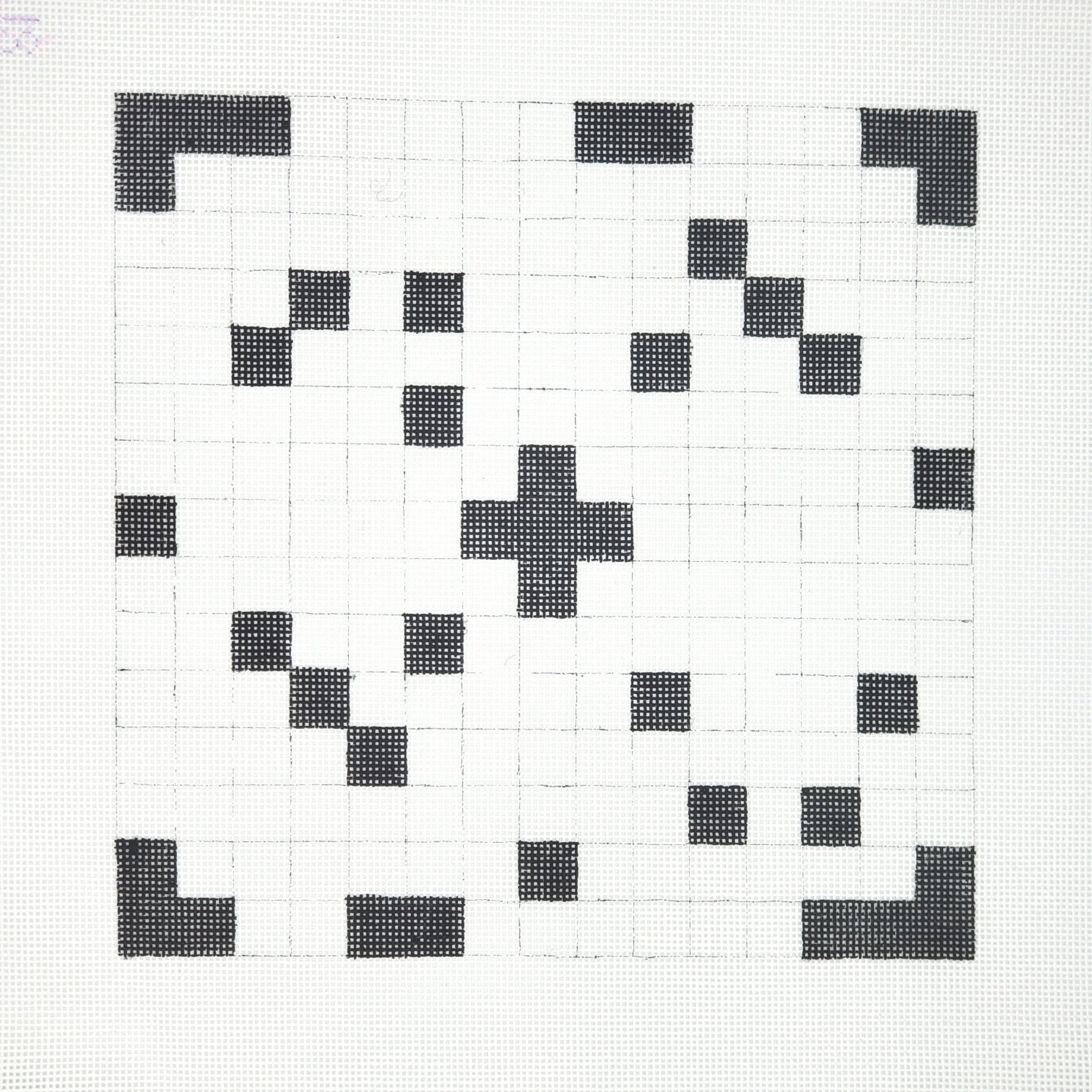 Crossword Puzzle Canvas Design | Silver Stitch Needlepoint