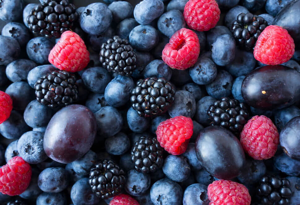 Frutos rojos, color de salud