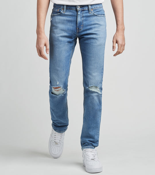 levi's 511 slim fit distressed jeans