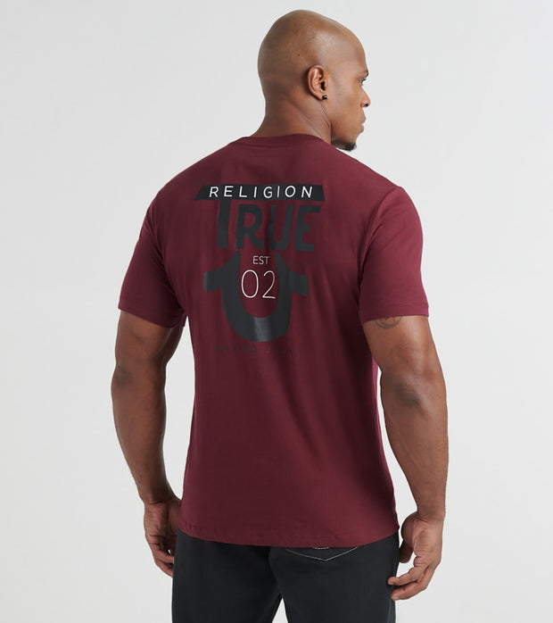 burgundy true religion shirt