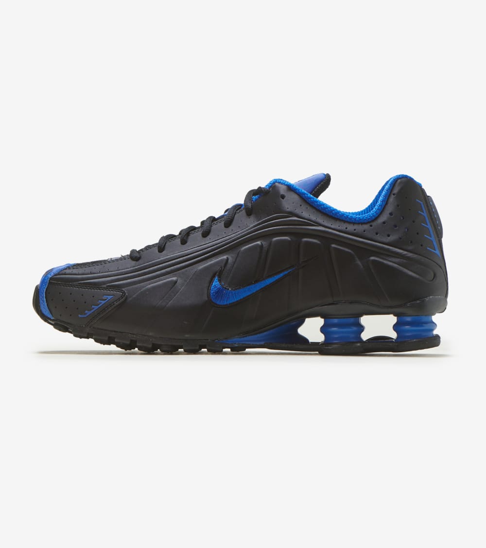 nike shox black and blue