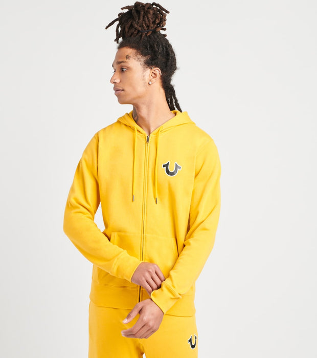 true religion yellow hoodie