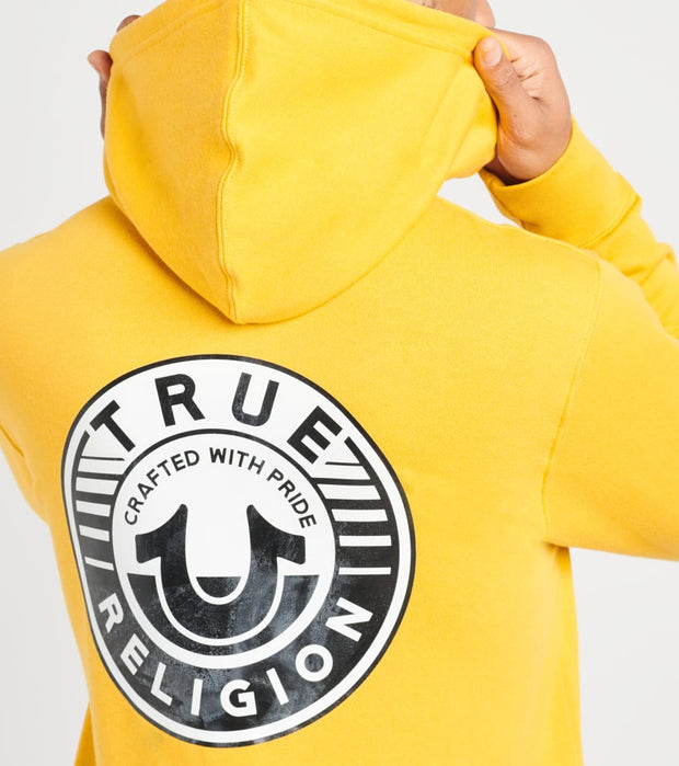 true religion hoodie gold
