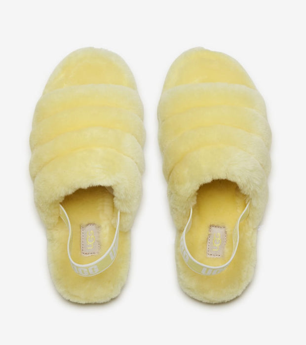 yellow ugg yeah slides