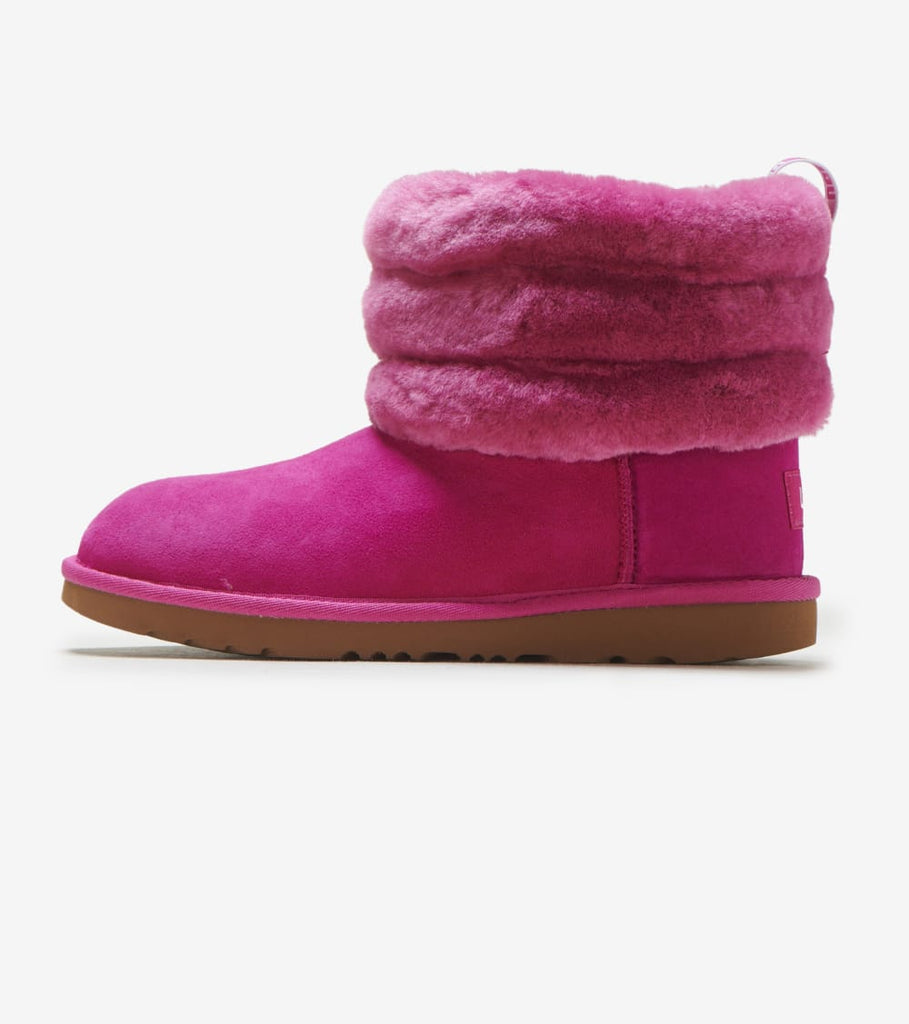 uggs fluff mini quilted pink