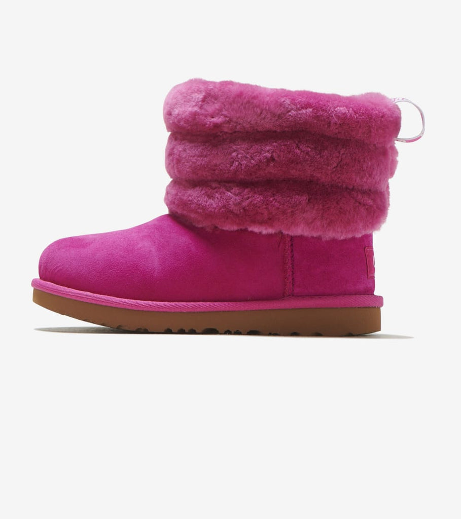 pink fluff quilted uggs