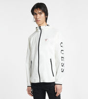 guess windbreaker white