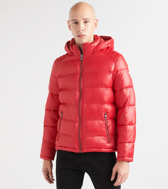 Guess Premium Puffer Jacket (Red) - 119RN716-RED | Jimmy Jazz