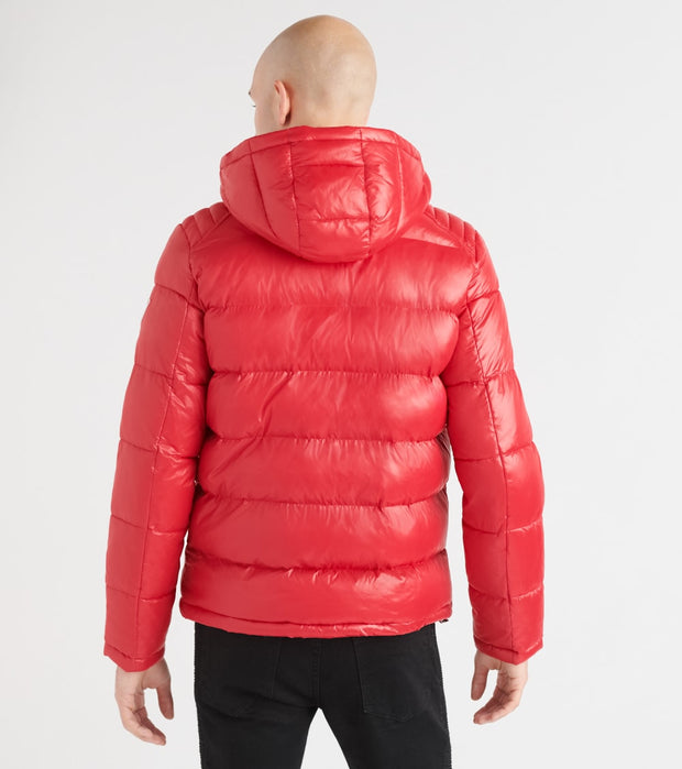 guess shiny puffer jacket