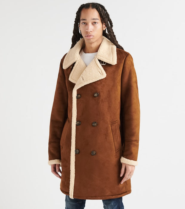 guess shearling jacket mens