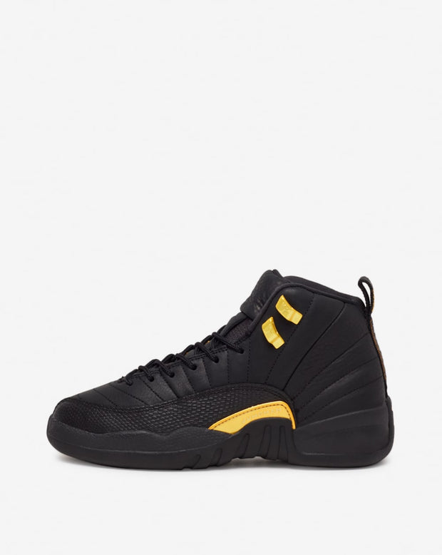 black and gold jordans retro 12