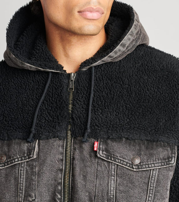 levi jacket with hood