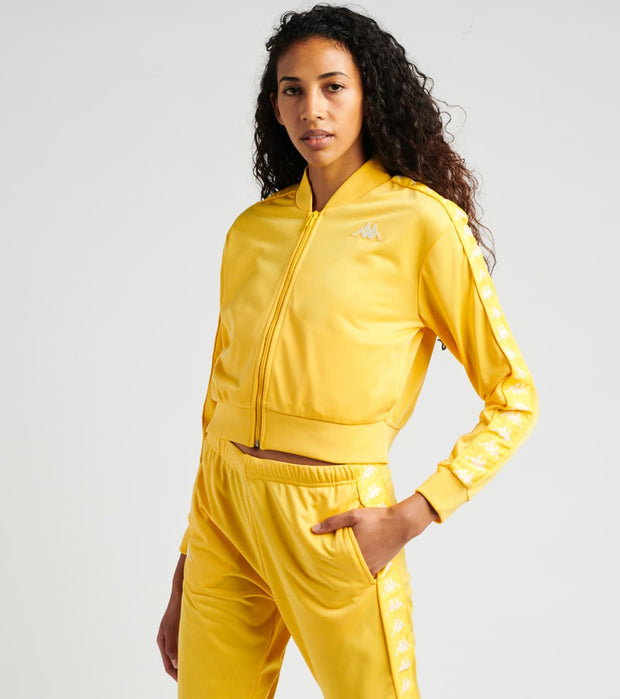 kappa track jacket yellow