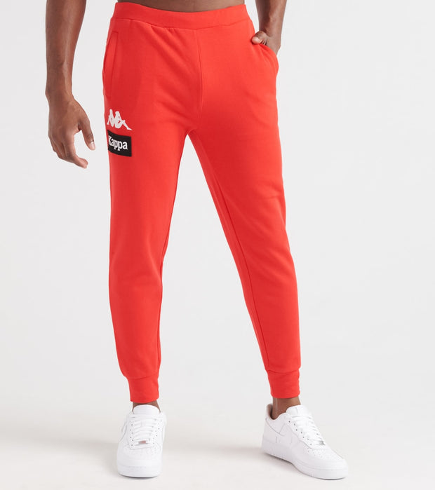 kappa joggers red