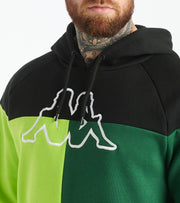 lime green kappa hoodie