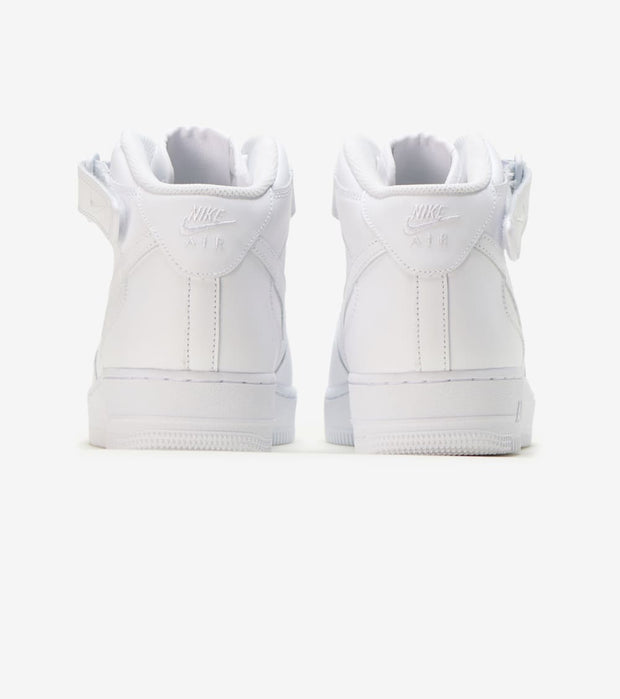 white air forces mid tops