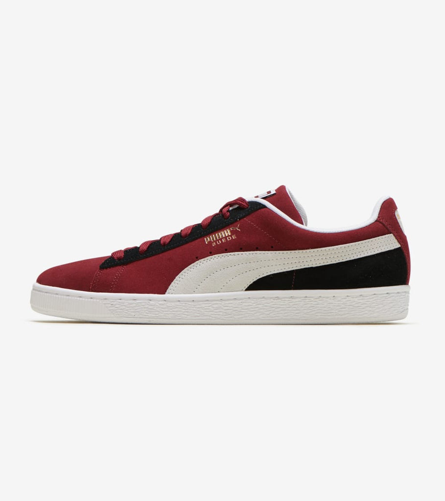 burgundy puma suede mens