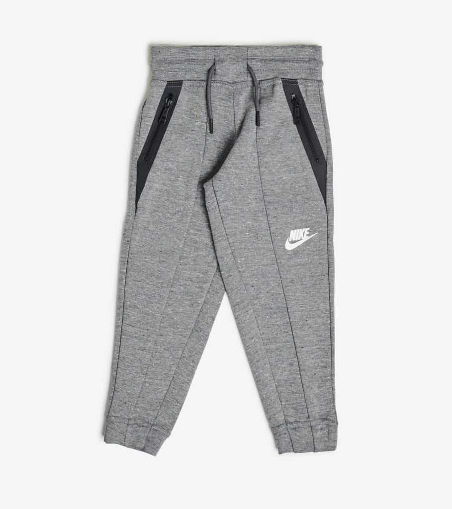 nike tech fleece pants black white