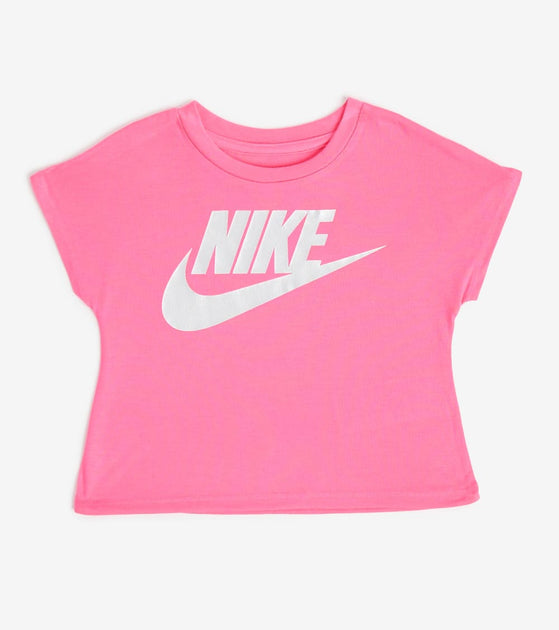 Nike Girls Futura Shine Crop Top (Pink) - 36F056-A96 | Jimmy Jazz