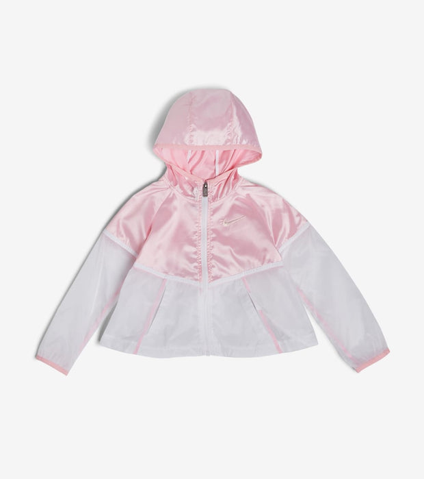 nike windrunner jacket pink and white