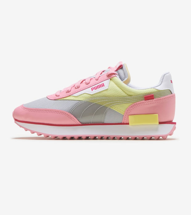 pink and grey puma shoes