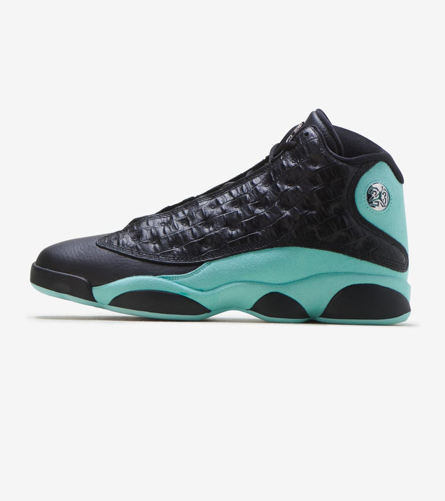 air jordan 13 black island green