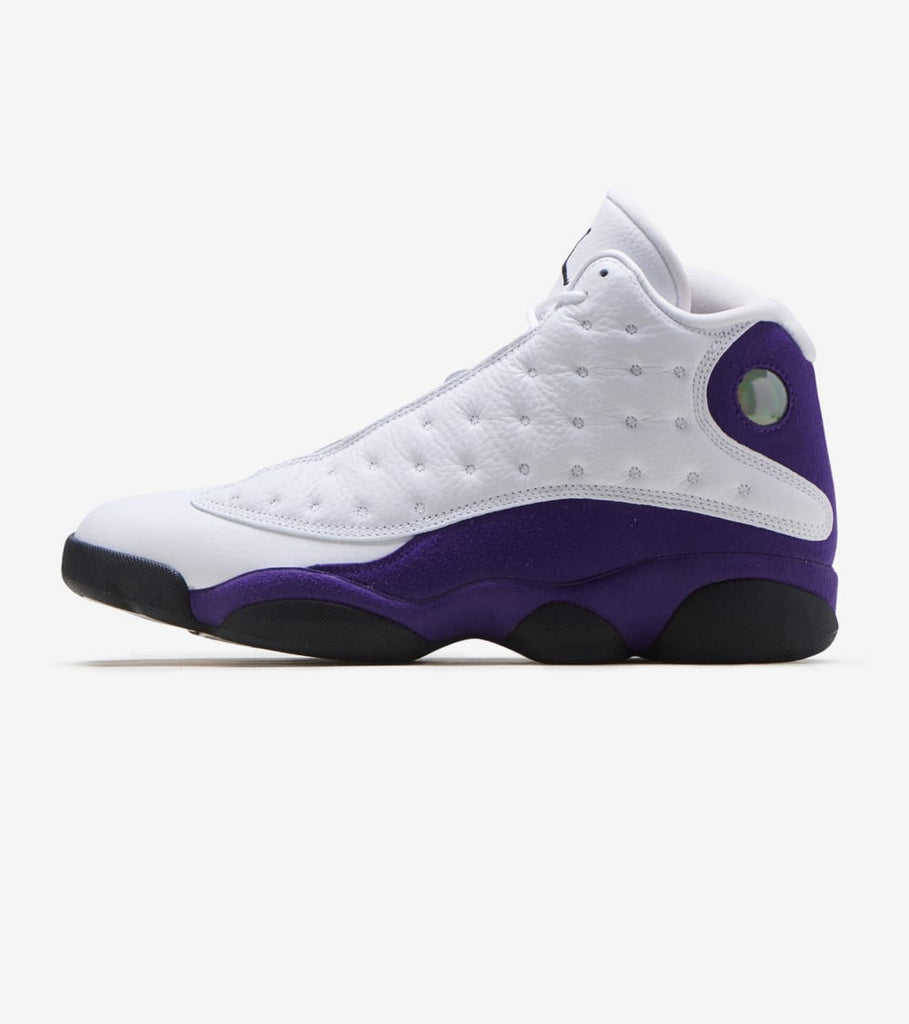 jordan 13 purple and yellow