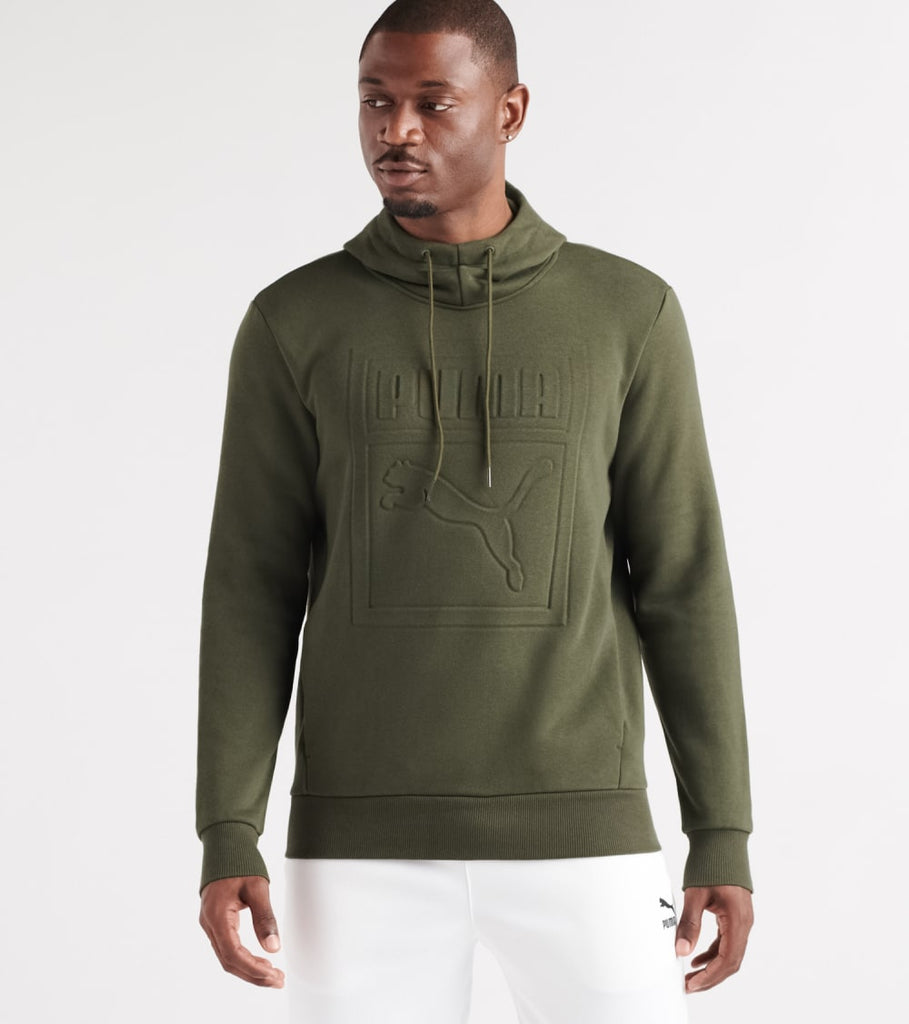 puma archive embossed logo hoodie