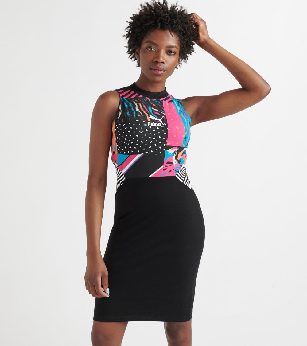 Puma Clash AOP Dress (Black) - 57958811 