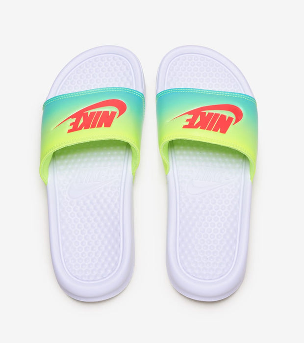 nike benassi neon