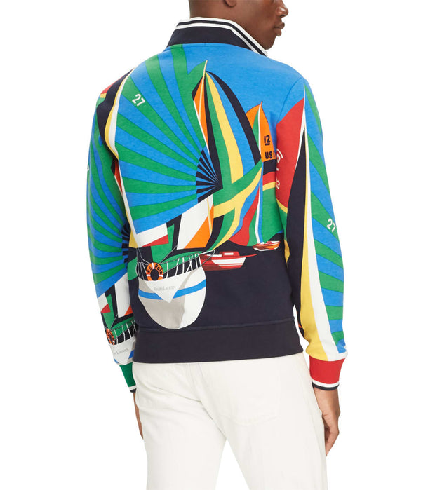 polo double knit track jacket