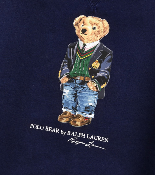 polo ralph lauren men's preppy bear fleece sweatshirt