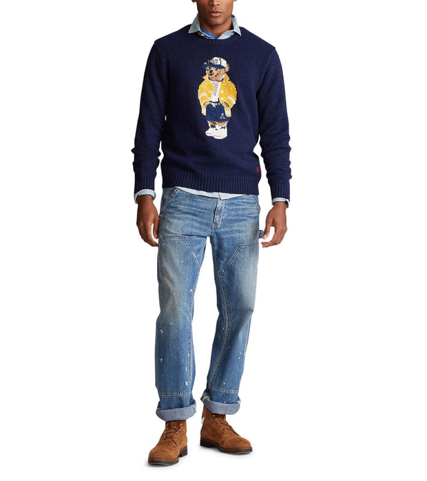 Polo Ralph Lauren Cp 93 Bear Sweater Navy Nvs Jimmy Jazz