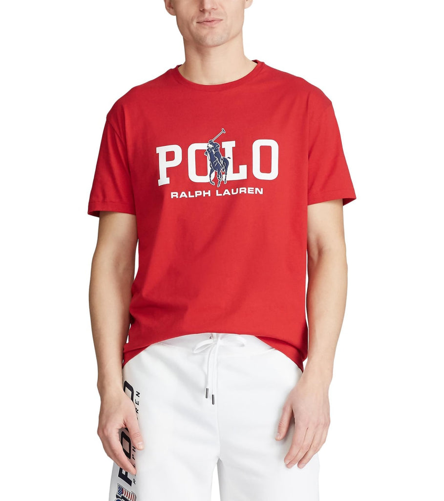 white and red polo t shirt