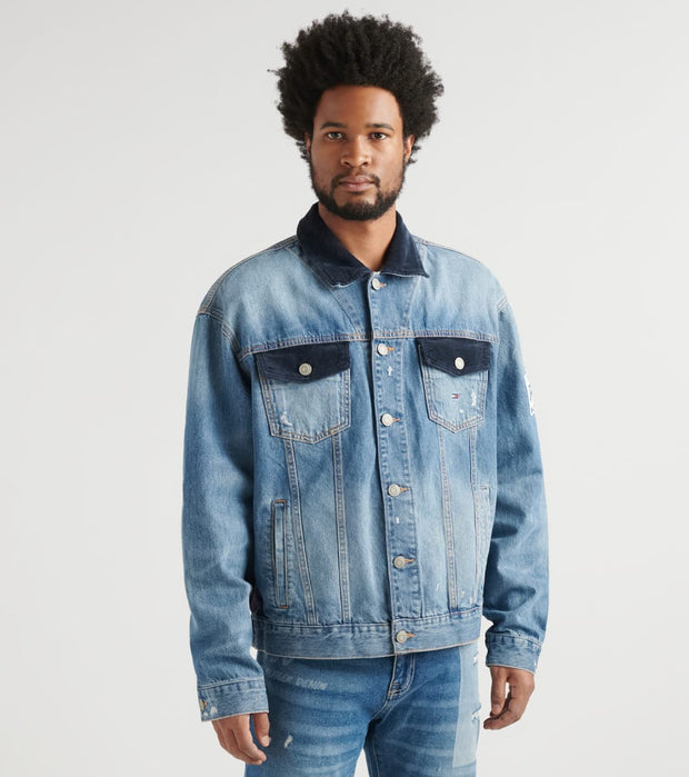 tommy jeans corduroy crest trucker jacket