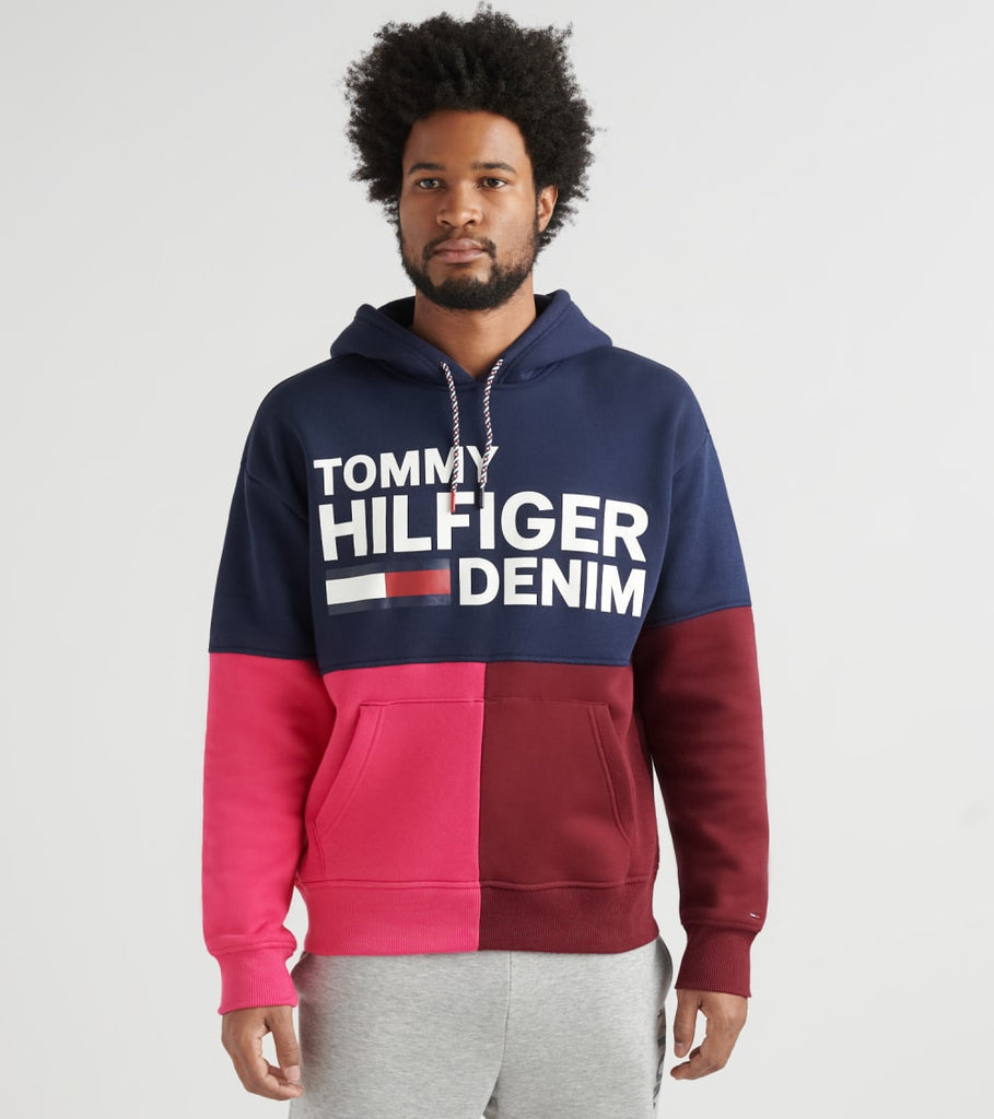 tommy hilfiger maroon hoodie
