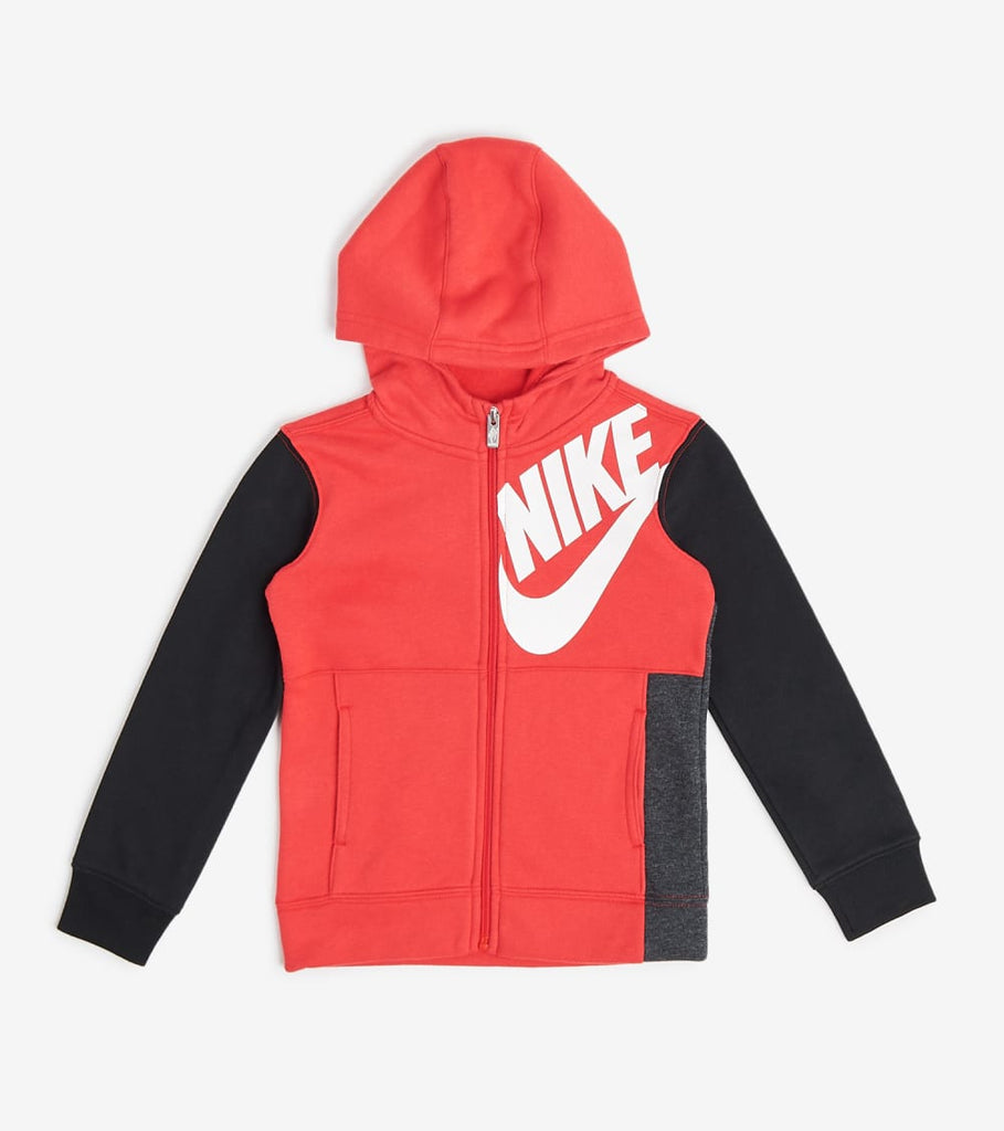 Nike Boys HBR Full Zip Hoodie (Black 