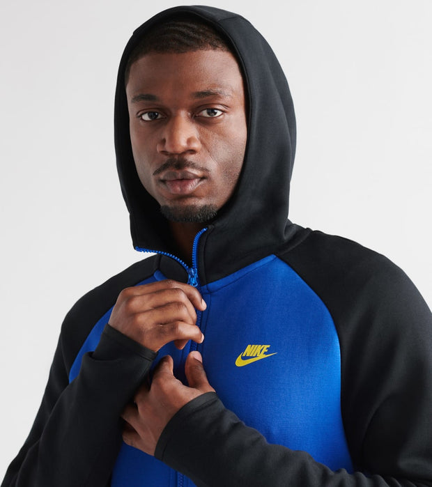 nike tech fleece black blue yellow