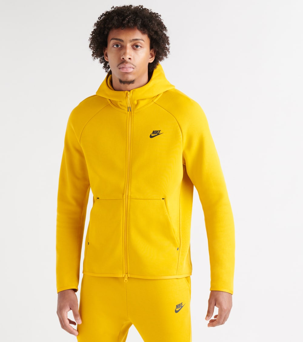 yellow nike zip up jacket